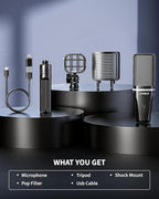 USB Gaming Microphone, Computer Recording Condenser Mic - Image 8