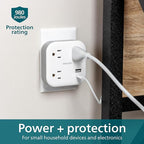 Philips EZFit 3-Outlet Surge Outlet Extender - Image 6
