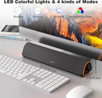 SOULION R50 Bluetooth Computer Speakers, 3.5mm PC Sound Bar - Image 5