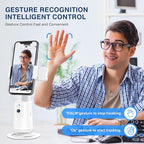 Auto Face Tracking Tripod 360° Rotating Cell Phone Photo and Video Kits Stand - Image 2