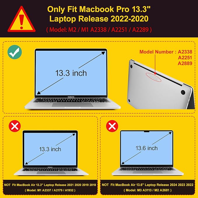 May Chen Compatible with MacBook Pro 13 inch Case 2022 2021 2020 Release Models - Image 2