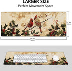 Cardinal Large Mouse Pad, Gaming Mouse Pad, Keyboard Mat, Non-Slip Rubber Base - Image 3
