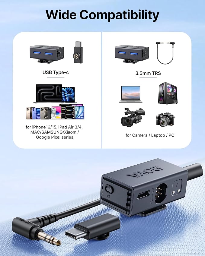 BOYA BOYALINK 3 Wireless Lavalier Microphone - Image 5