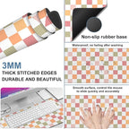 Gaming Desk Pad Large Extra Length Multicolored Chess Board Mouse Pad Keyboard - Image 2