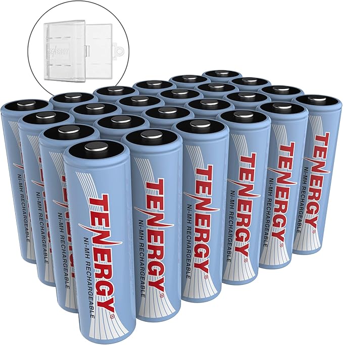 Tenergy AA Rechargeable Battery, High Capacity 2500mAh NiMH AA Battery by Tenergy