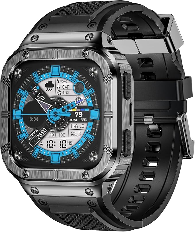 MioHHR Stainless Steel Case and Band Compatible by ProfessionalStainlessSteelWatchBandCase