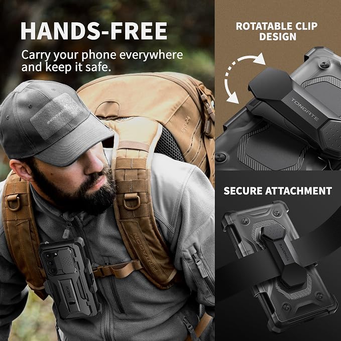 TONGATE for Z Fold 5 Case, Full-Body Military Drop Phone Case for Samsung - Image 7