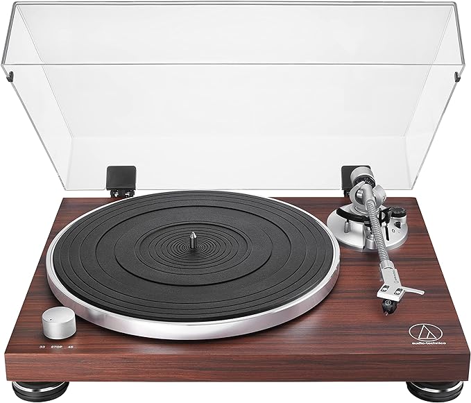 Audio Technica AT-LPW50BT-RW Bluetooth Turntable Manual Belt-Drive 33/45 by Audio-Technica