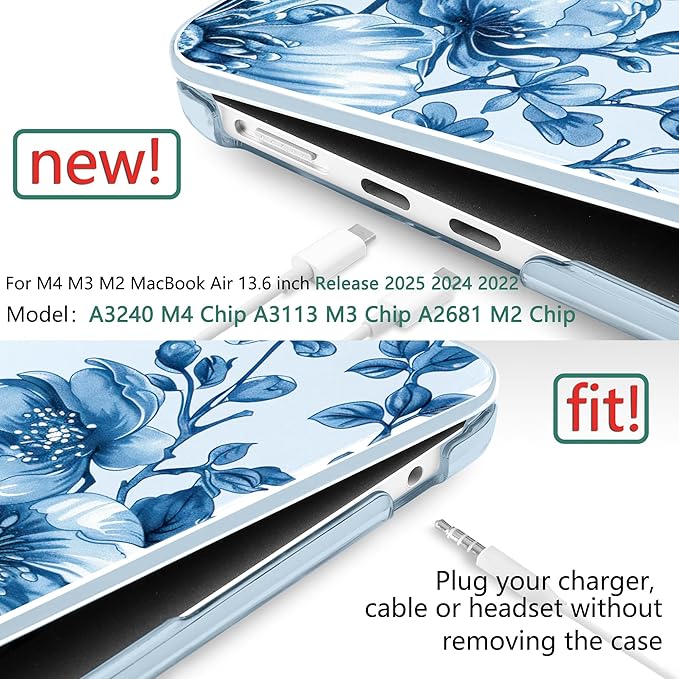 TWOLSKOO Compatible with M4 MacBook Air 13.6 inch Case 2025-2022 Release M4 - Image 2