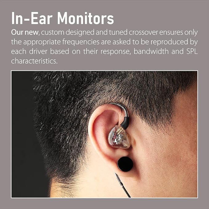 Xvive T9 in-Ear Monitor Headphones Dual Knowles BA Drivers IEM - Image 6