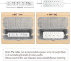 Cable Management Box, Woven Rattan Cord Hider - Image 5