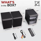Pyle Home Stereo Shelf System - 30W Wireless BT Streaming - Image 7