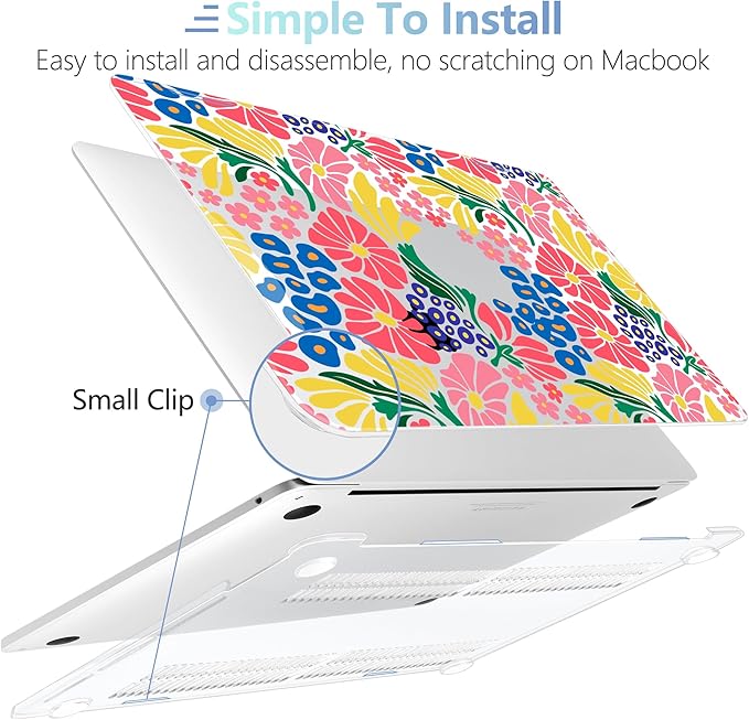 MEEgoodo Case for MacBook Pro 13 inch Case 2022 2021 2020 New A2338 M2/M1 A2251 - Image 4