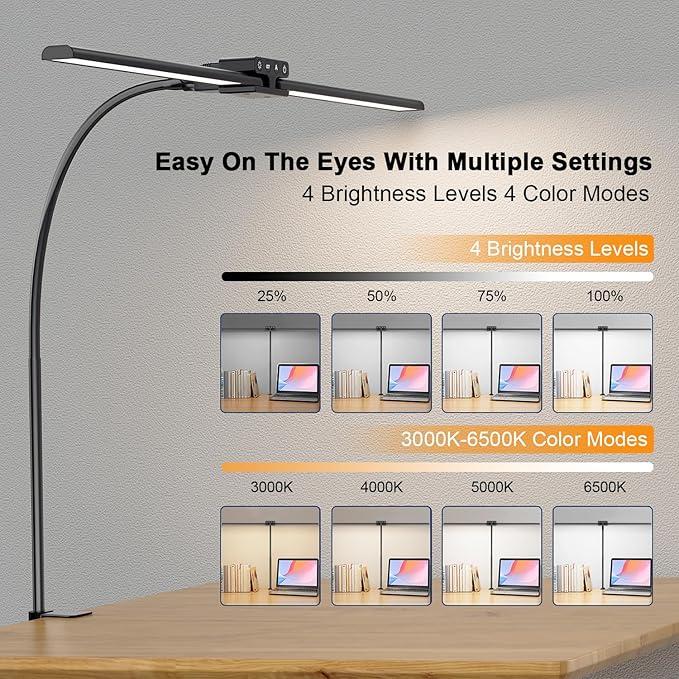 EppieBasic Desk Lamp, 24W Led Desk Lamps - Image 4