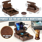 Wood Phone Docking Station for up to 3 Phones - Image 6