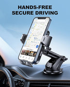 Suction Cup Car Phone Mount for Windshield/Dashboard, Hand Free Mobile Phone - Image 8