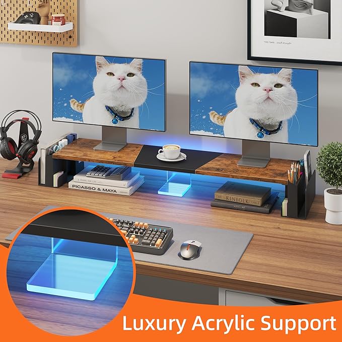 WESTREE Dual Monitor Stand Riser - Image 3