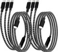 USB C Multi Charging Cable, 3 in 1 Charging Cable Nylon Braided USB-C Multiple by MPATIBY