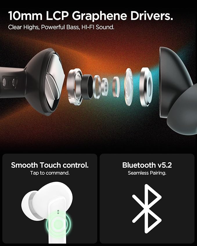 Spigen True Wireless Earbuds, Active Noise Cancellation Bluetooth Headphones - Image 7