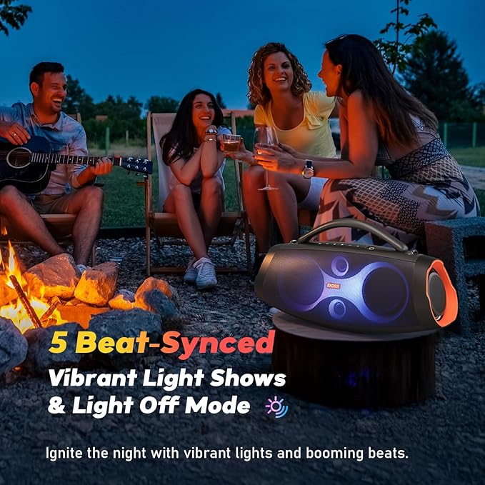 DOSS Extreme Boom Pro D200 240W Peak Outdoor Speaker, Punchy Bass, 26H Playtime - Image 8