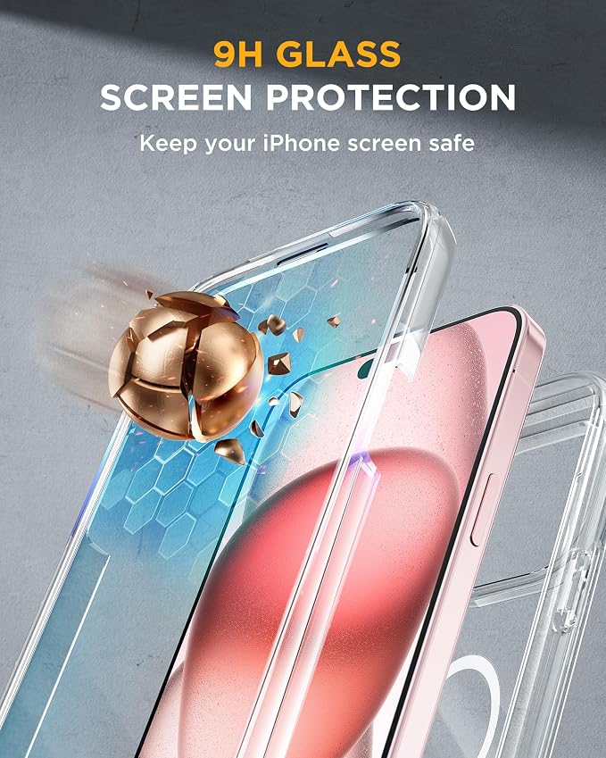 Miracase Glass Series for iPhone 15 Case Full-Body Magnetic Case - Image 6