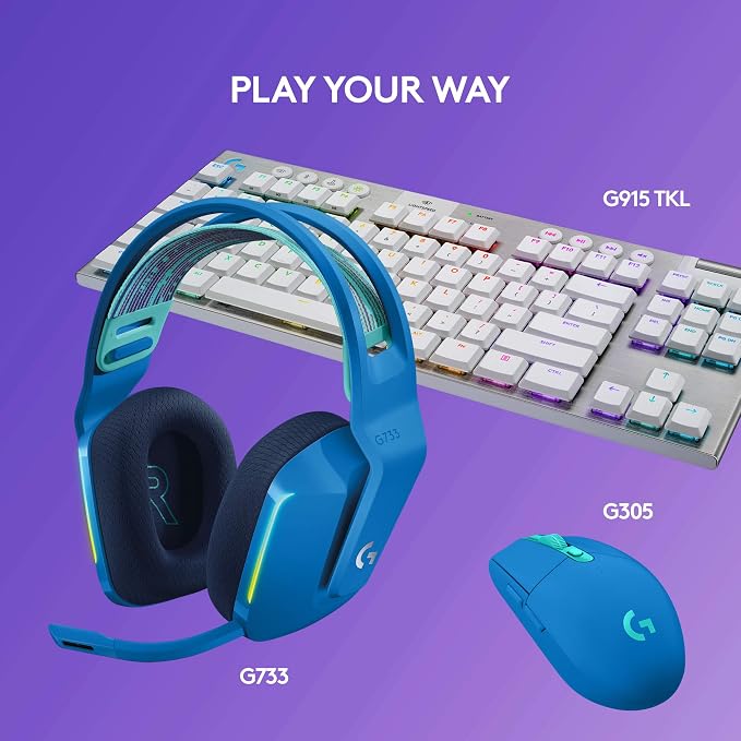 Logitech G733 Lightspeed Wireless Gaming Headset, Suspension Headband, - Image 8