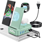 300W Wireless Charger for Samsung, Zutspzss 10 in 1 Wireless Charging Station by Zutspzss