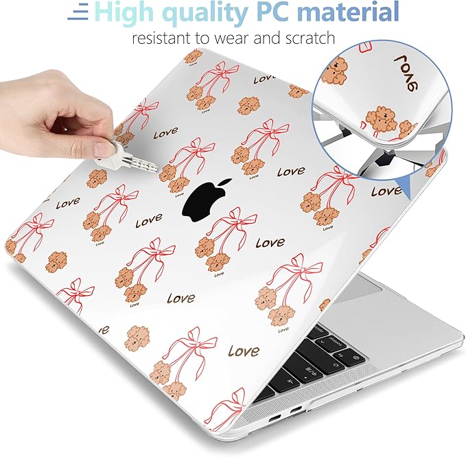 MEEgoodo Case for MacBook Pro 13 inch Case 2022 2021 2020 New A2338 M2/M1 A2251 - Image 3