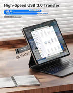 Flash Drive for iPhone iPad, USB3.0 High-Speed Memory Stick No App Needed - Image 3