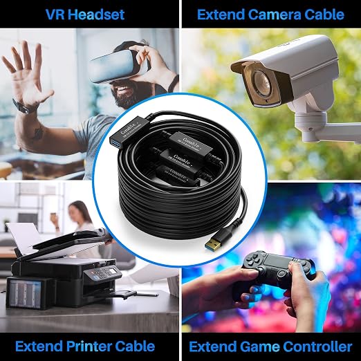 USB 3.0 Active Extension Cable 100 Feet, Long USB Type-A Male to Female - Image 5