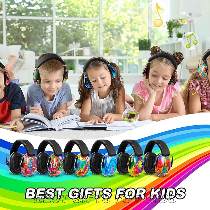 Amylove 12 Pcs Kids Ear Protection Noise Cancelling Headphones Ear Muffs Bulk - Image 5