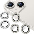 AGVEE 3+3 for iPhone 14 6.1" / 14 Plus 6.7" Camera Lens Protector, Bling by AGVEE