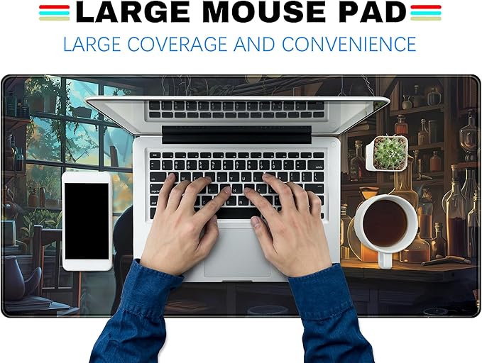 Cute Kawaii Cat Desk Mat XXL Large Gaming Mouse Pad Anime Cats Desk Pad - Image 3