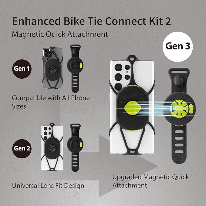 BONE Run + Bike Tie Connect Kit 2 Magnetic, 2-in-1 Magnetic Running & Bike - Image 7