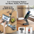 3 in 1 Charging Station for Apple Devices, Magnetic Foldable Wireless Charger - Image 4