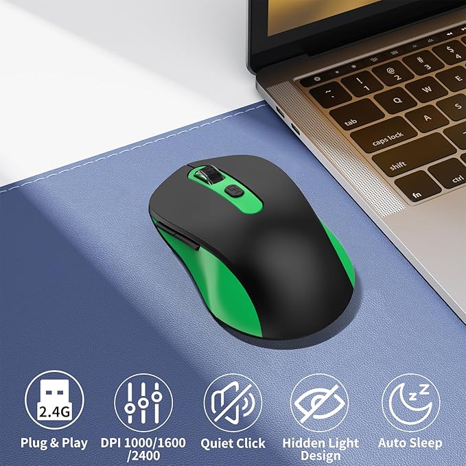 Wireless Mouse for Laptop, Chromebook, Silent Wireless Mouse - Image 2