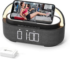 COLSUR Bluetooth Speaker with Wireless Charger, FM Radio, Dimmable LED Night by COLSURCOLORYOURLIFE