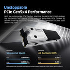 KLEVV Genuine G560 2TB M.2 2280 NVMe PCIe Gen5x4 Internal SSD Heatsink Included - Image 2