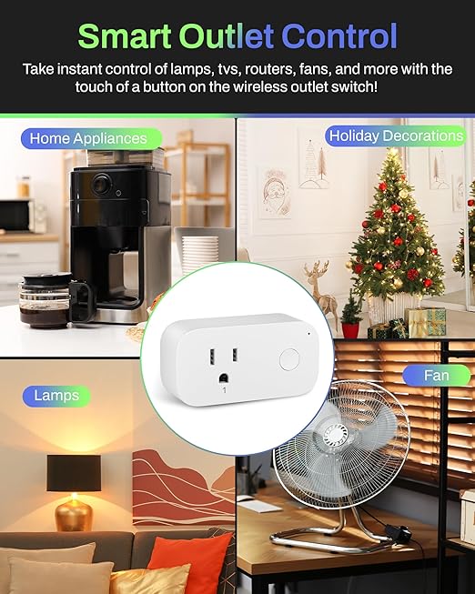 BN-LINK Wireless Remote Control Outlet Switch – 3-Outlet Kit - Image 5