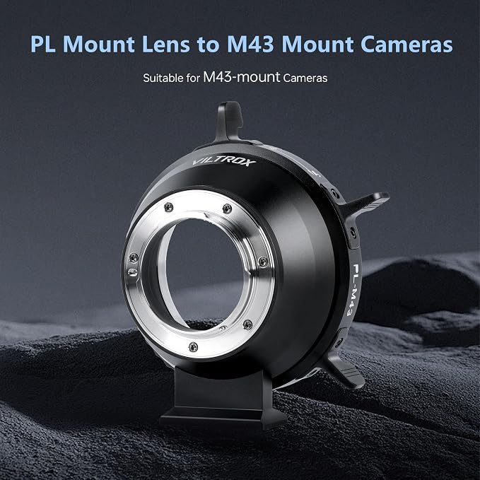 VILTROX PL-M43 Lens Adapter, Lens Converter Ring Camera Lens Mount Adapter Ring - Image 2