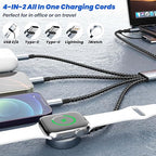 Travel Essentials 4 in 2 Dual Type C Multi Charging Cable - Image 2