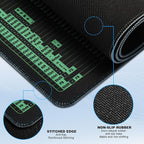 Linoows Office Shortcut Mouse Pad, Extra Large 31.5 x 11.8 Inch Gaming Mouse Mat - Image 4