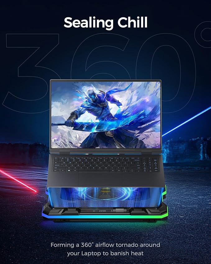 KeiBn Gaming Laptop Cooling Pad, Laptop Cooling Stand - Image 3