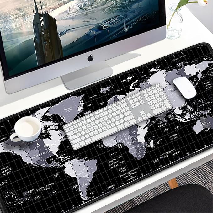 Large Mouse Pad, 31.5x15.7 inch Large Extended Computer Keyboard Mouse Mat - Image 7