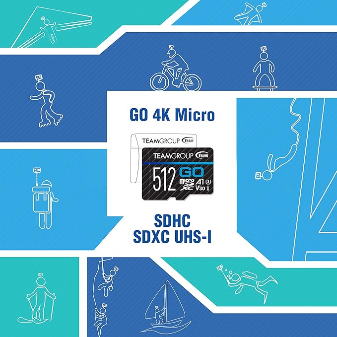 TEAMGROUP GO Card 128GB x 2 Pack Micro SDXC UHS-I U3 V30 4K - Image 5