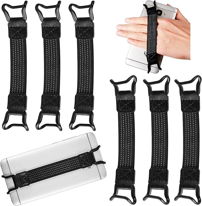 Weewooday 6 Pieces Mobile Phone Security Hand Strap Holder Security Hand Grip by Weewooday