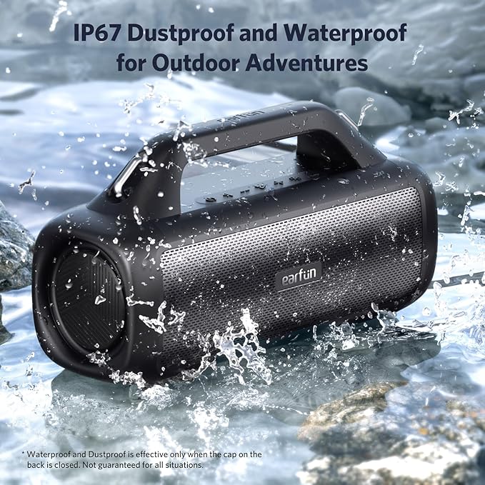 EarFun UBOOM X Portable Bluetooth Speaker, 80W Stereo - Image 5