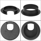 2" White Plastic Desk Grommet, HNBun 20 Pack Cable Wire Grommet Tidy Cable Hole - Image 2