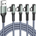 AINOPE USB C Cable 4-Pack 3.2A 90 Degree USB C Cable Packs, Nylon Braided by AINOPE10yearsforphoneaccessories