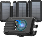GOODaaa Solar Charger Power Bank, Portable Wireless Charger 36800mAh by GOODaaa